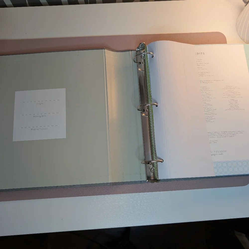 Elegant Wedding Planner Book